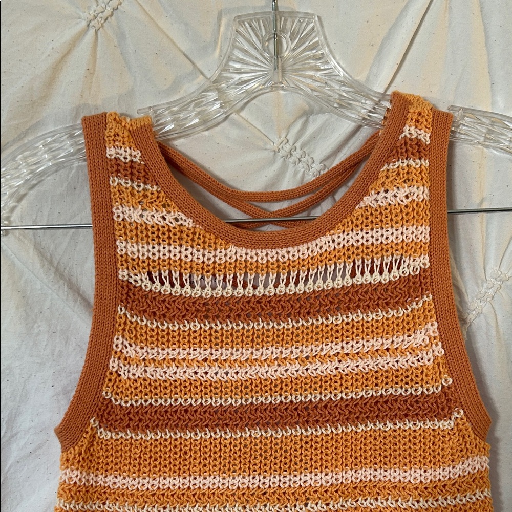 American Eagle Striped Knit Tank Top-Size XXS - Picture 2 of 6